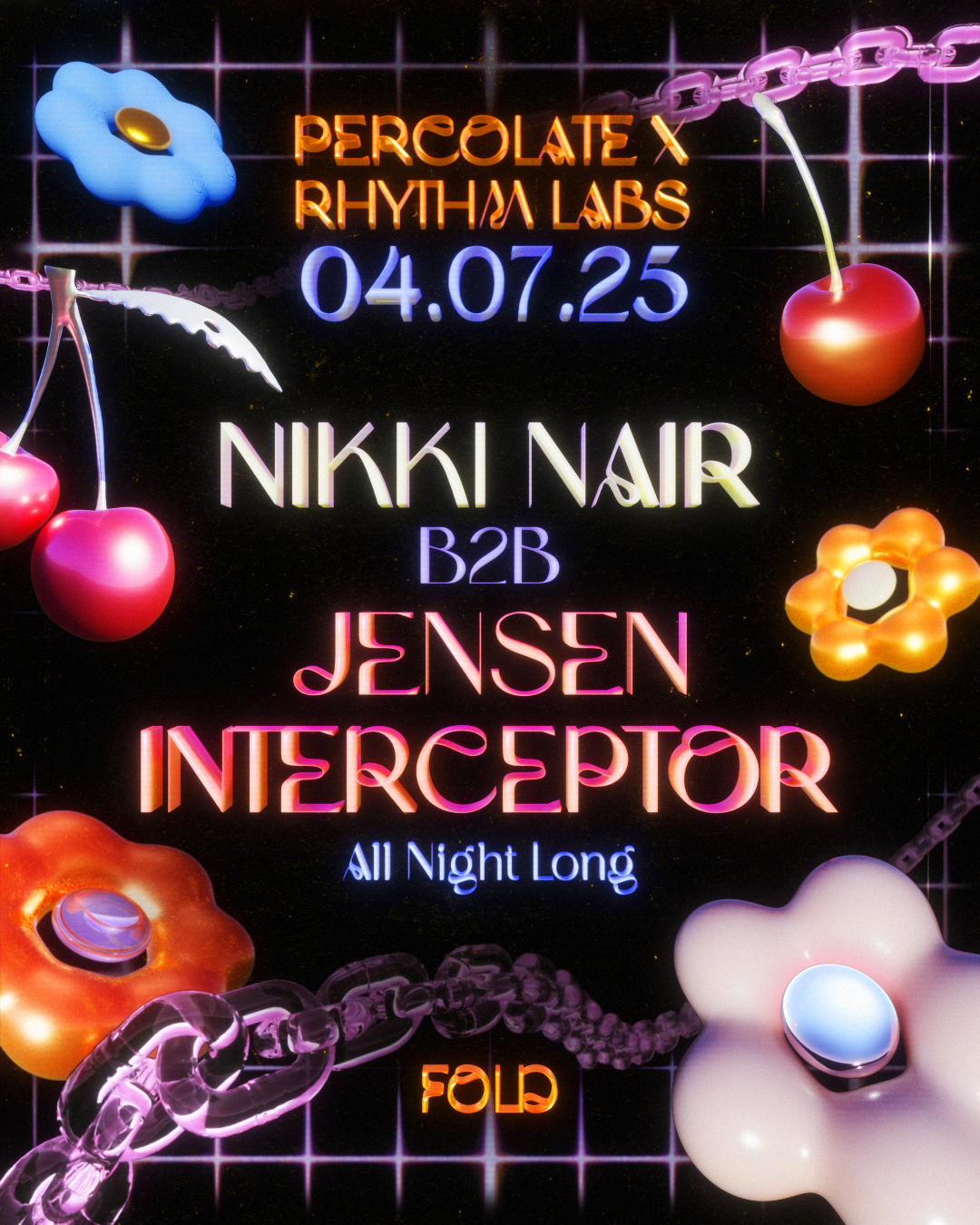 [SOLD OUT] Rhythm Labs x Percolate: Nikki Nair B2B Jensen Interceptor (All Night Long)
