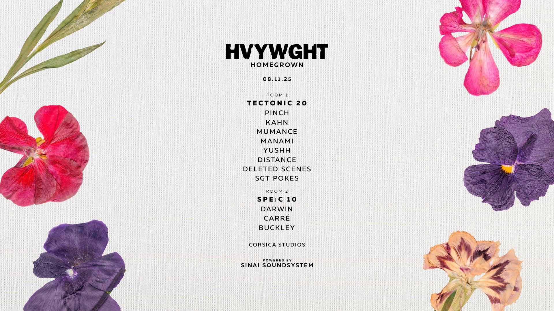 HVYWGHT: Tectonic 20 x SPE:C 10 - Sinai Soundsystem [RESALE]