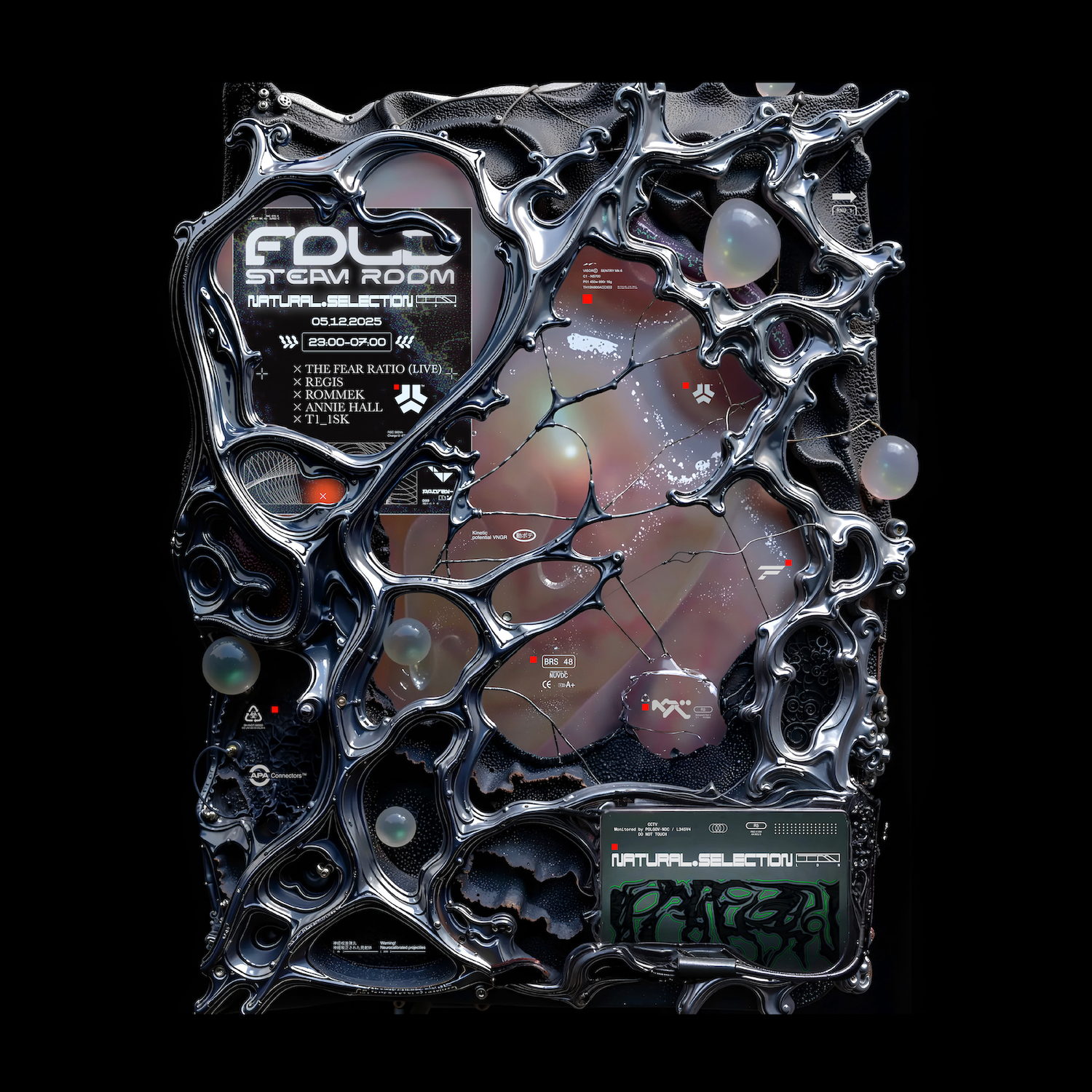 Natural Selection w/ The Fear Ratio (James Ruskin & Mark Broom), Regis & more (FOLD Steam Room)