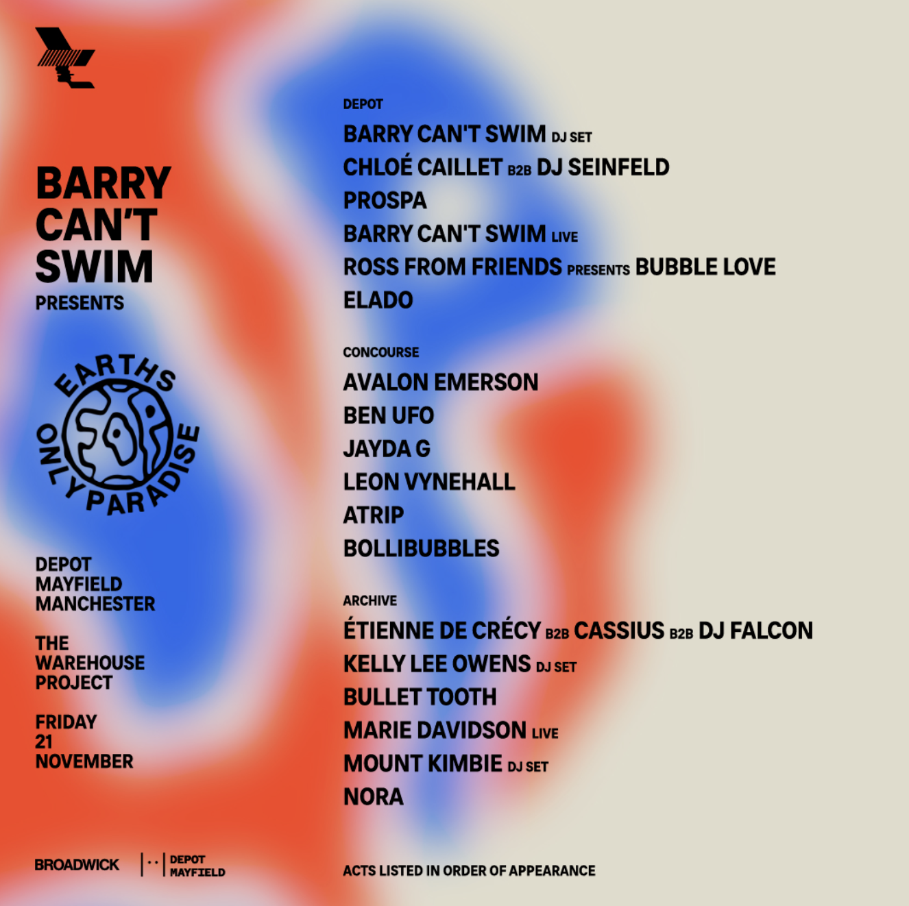 Barry Can't Swim presents: Earths Only Paradise